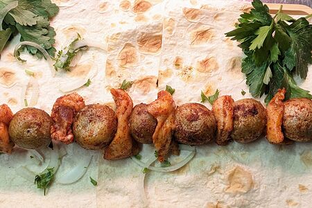 Картофель с салом