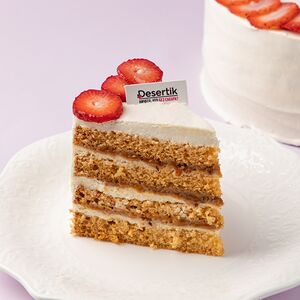 Миндально-карамельный торт