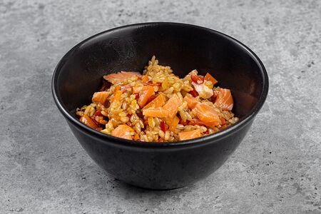 Тяхан с лососем