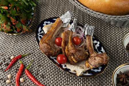 Шашлык из бараньей корейки