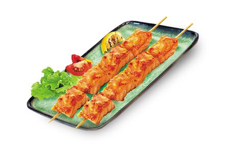 Сатай с лососем