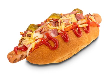 Хот-дог с беконом