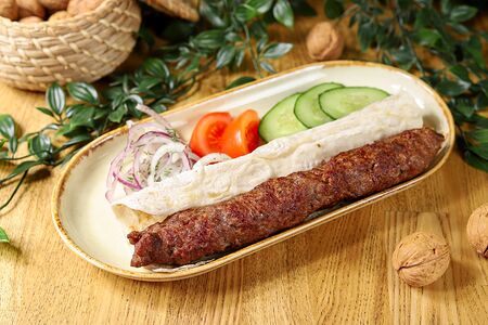 Люля-кебаб из говядины и свинины