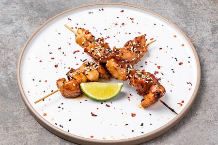 Шашлычки куриные в соусе терияки
