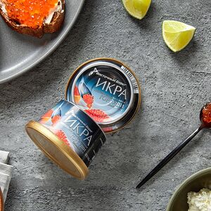 Икра красная Восточный берег в жестяной банке