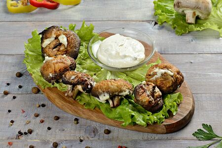 Шампиньоны на углях