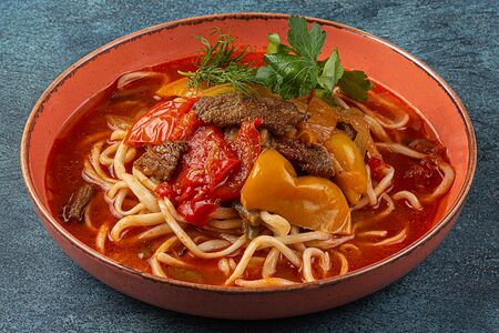 Суп Лагман уйгурский