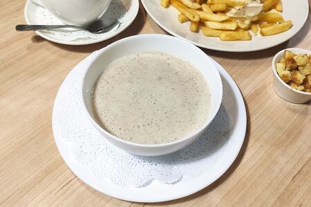 Крем-суп грибной