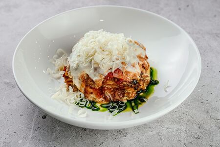 Лазанья с мраморной говядиной