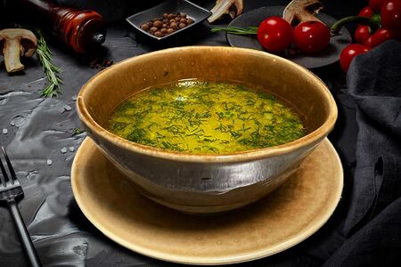 Суп с домашней лапшой