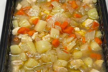 Рагу из курицы с овощами
