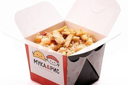 Тяхан с курицей