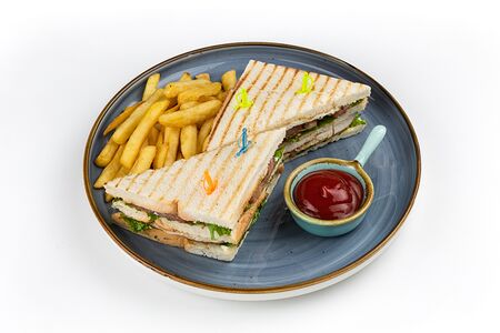 Клаб сендвич с фри