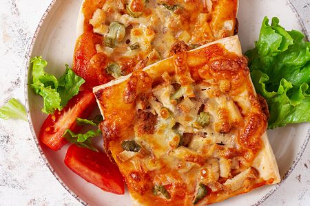 Мини-пицца Ветчина и томаты