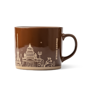 Кружка Город Коричневая