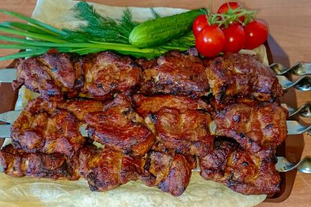 Шашлык из cвинoй шеи
