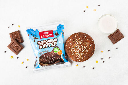Молочный бургер с шоколадом