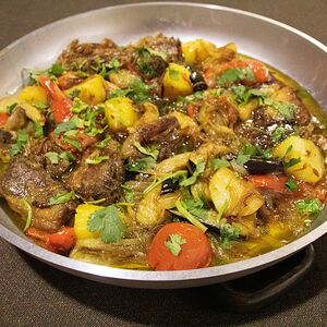 Тава ковурма из баранины