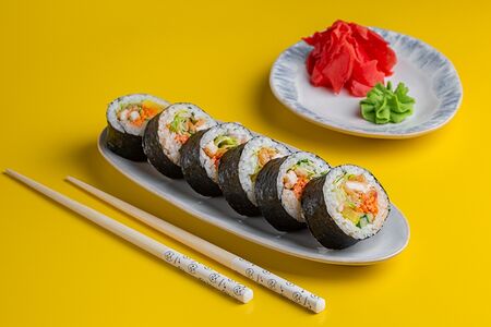 Кимпаб с курицей кацу