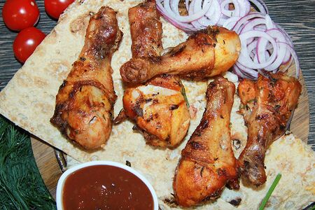Шашлык из куриной голени
