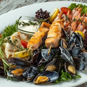 Горячий набор из морепродуктов