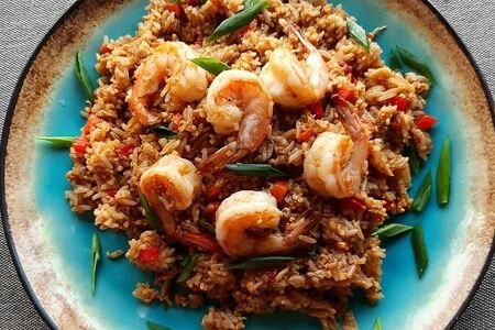 Фрайд Райс с креветками