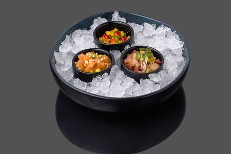 Тартар хамачи-лосось