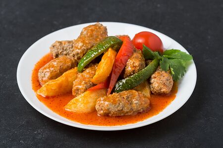 Люля из телятины с овощами