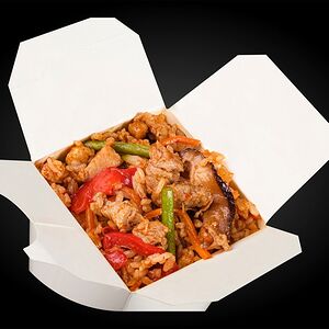 Рис со свининой по-азиатски