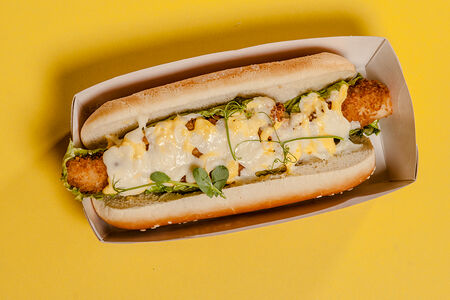 Хот-дог с хрустящей курочкой