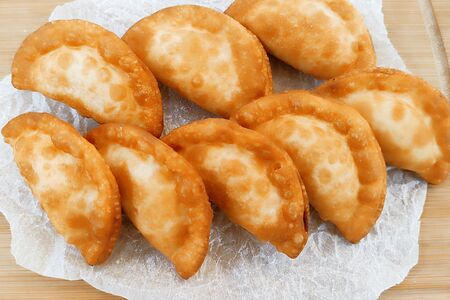 Вареники с картофелем жареные