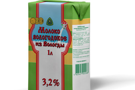 Бзмж Молоко ультрапастеризованное 3.2% 1л Вологодское