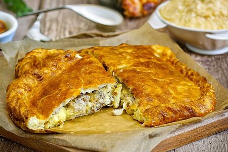 Пирог с говяжим фаршем