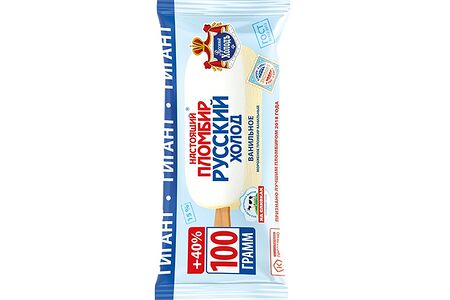 Эскимо Настоящий пломбир Гигант ванильное