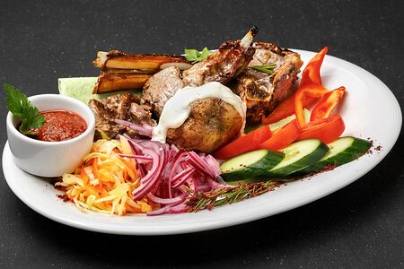 Шашлык из каре баранины