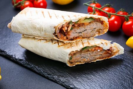 Шаурма с люля кебаб из говядины