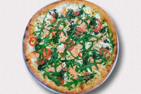 С семгой и шпинатом