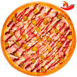 Пицца Барбекю с халапеньо 30см традиционная