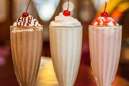 Милкшейк. Выберите свой любимый вкус