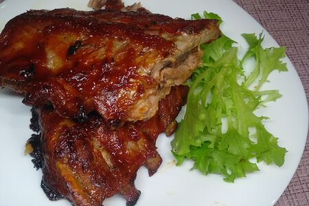 Свиные ребрышки запеченные