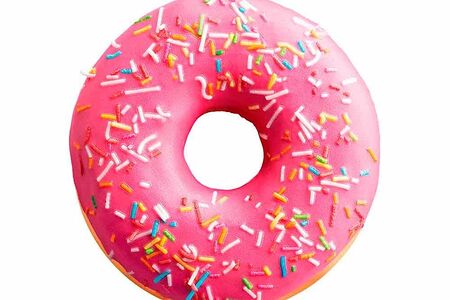 Донат клубничный