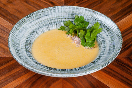 Сырный крем-суп с крабом