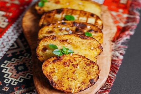 Картофель запечённый на углях