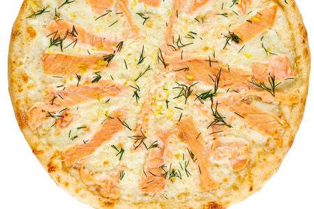 Пицца с лососем