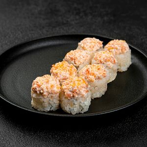 Запеченный ролл с креветкой