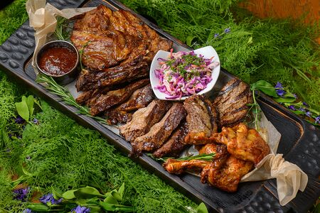 Мясное ассорти на гриле