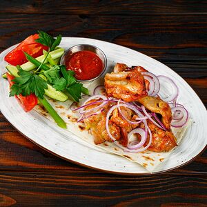 Курица на углях