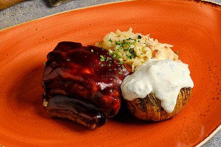 Свиные ребра барбекю