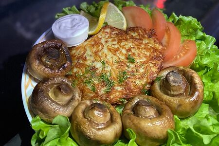 Шампиньоны на мангале