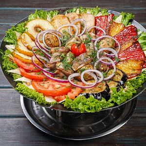 Садж Баранина с овощами